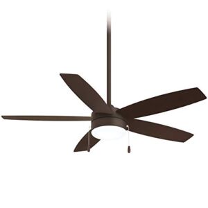 Minka-Aire F673L-ORB Airetor 52 Inch Ceiling Fan with Integrated 16W LED Light in Oil Rubbed Bronze Finish