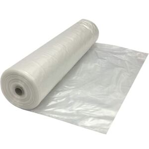 Farm Plastic Supply – Clear Plastic Sheeting – 4 mil – (6′ x 100′) – Thick Plastic Sheeting, Heavy Duty Polyethylene Film, Drop Cloth Vapor Barrier Covering for Crawl Space