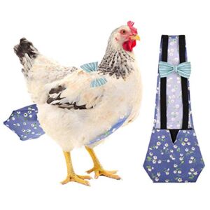 KAMA BRIDAL Chicken Diaper, Pet Diaper for Chook Duck Goose Adjustable Washable Reusable Diaper for Poultry