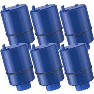 Fil-fresh 6-Pack Faucet Water Filter Replacement for PUR Filtration System, Model FM-3700, PFM400H, PFM350V, 3 Stage Filter, NSF Certified (Blue)