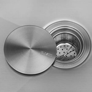 Ruvati Drain Cover for Kitchen Sink and Garbage Disposal – Brushed Stainless Steel – RVA1035