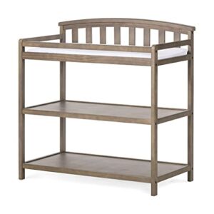 Forever Eclectic Curve Top Changing Table with Pad, Dusty Heather