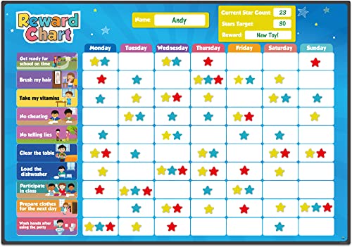 inamio Reward Chart for Kids – 80+ Chores, Chore Chart for Multiple Kids – Magnetic, for Toddlers at Home – Great for Classroom, Potty Training or Behavior Training – Upgraded Version | The Storepaperoomates Retail Market - Fast Affordable Shopping