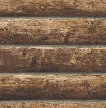 NextWall Log Cabin Peel and Stick Wallpaper | The Storepaperoomates Retail Market - Fast Affordable Shopping