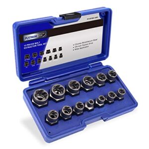 Platinumedge Impact Bolt & Nut Remover Set,13 Pieces Bolt Extractor Tool Set, Easy to Remove the Rusty and Stubborn Sockets, Nuts and Bolts, Chrome-Molybdenum Steel, with Solid Storage Case