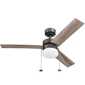 Harbor Breeze Vue 44-in Matte Bronze LED Indoor Ceiling Fan with Light Kit (3-Blade)