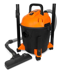 WEN VC4710 10-Amp 5-Gallon Portable HEPA Wet/Dry Shop Vacuum and Blower with 0.3-Micron Filter, Hose, and Accessories