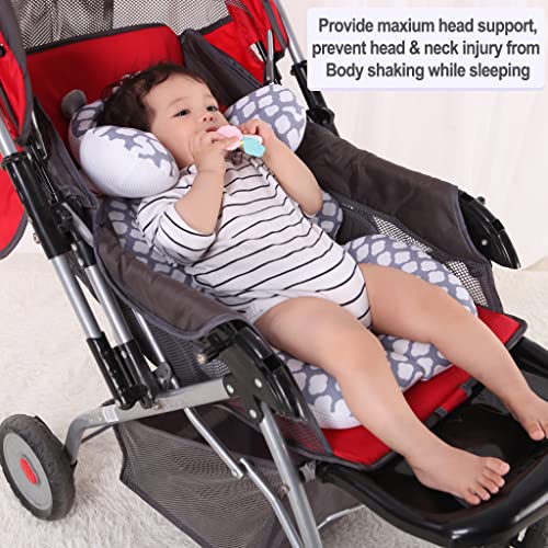 vocheer Head and Body Support Pillow with Neck Support for Baby Car Seat and Strollers, Cloud | The Storepaperoomates Retail Market - Fast Affordable Shopping