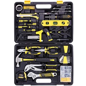 ENTAI 218-Piece Tool Kit for Home, General Household Hand Tool Set with Solid Carrying Tool Box, Home Repair Basic Tool Kit Sets for Home Maintenance