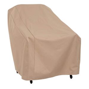Modern Leisure 3134D Basics Outdoor Patio Chair Cover – Water Resistant (33 W x 34 D x 31 H inches), Khaki/Fossil