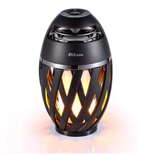 DIKAOU Led Flame Bluetooth Speaker, Gifts for Men Dad Women, Torch Outdoor Bluetooth Speaker, BT5.0 Stereo Speaker with HD Audio and Enhance Bass, Unique Christmas Birthdays Gifts for Men Him Father