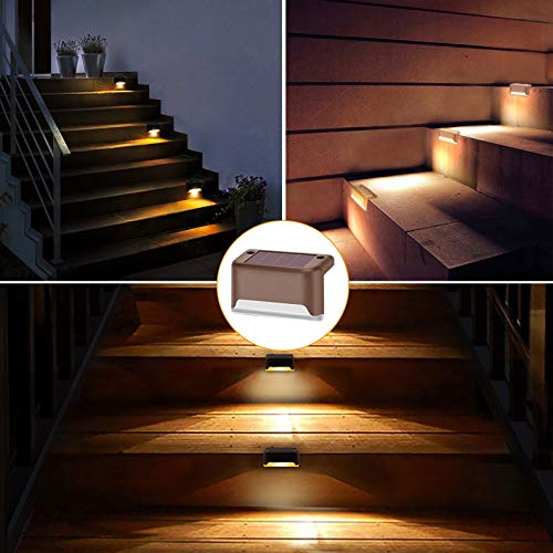 Solar Deck Lights Outdoor, 16 Pack Solar Step Lights LED Waterproof Solar Fence Lights Stair Lights for Railing, Deck, Patio, Yard, Post and Driveway, Warm White | The Storepaperoomates Retail Market - Fast Affordable Shopping