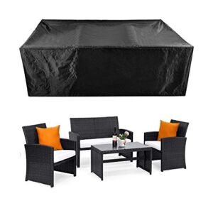 CKCLUU Patio Furniture Set Cover Outdoor Sectional Sofa Set Covers Outdoor Table and Chair Set Covers Water Resistant 78 Inch L x 62 Inch W x 30 Inch H