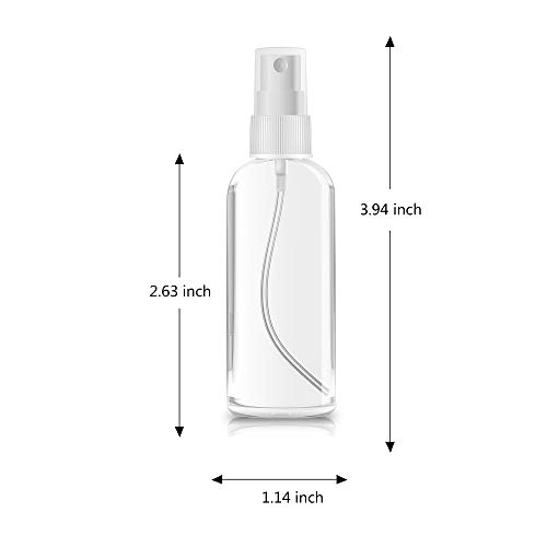 ZEROFIRE 2 Pack/4 Pack Spray Bottles 1oz/2oz Clear Plastic Empty Refillable Mini Spritzer for Travel, Cleaning, Gardening, Skin Care Atomizer for Essential Oils, Perfume | The Storepaperoomates Retail Market - Fast Affordable Shopping