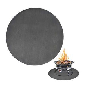 Dossetop Fire Pit Mat,Bonfires,Lawn,Patio,Chiminea,Deck Defender,Under Grill Mat,BBQ Mat,Heat Shield,Fire Resistant Pad for Outdoors (58 Inch Round)