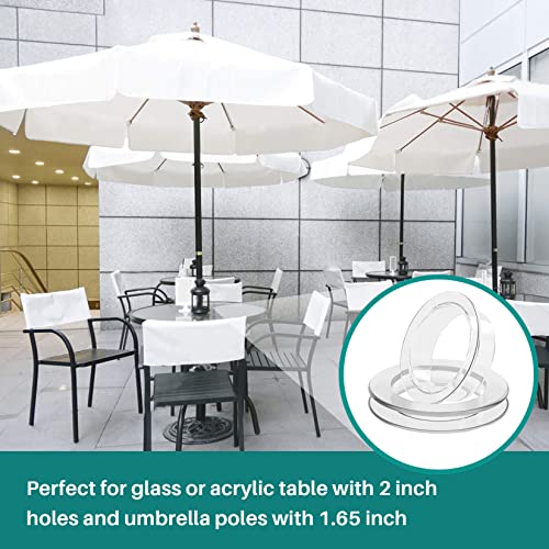 Sukh Patio Table Umbrella Hole Ring Umbrella Hole Ring and Cap Silicone Transparent Hole Couver Plug Hole Rings Set Umbrella Ring Caps 2 Sets for Patio Table Garden Parasol and Stand Base | The Storepaperoomates Retail Market - Fast Affordable Shopping