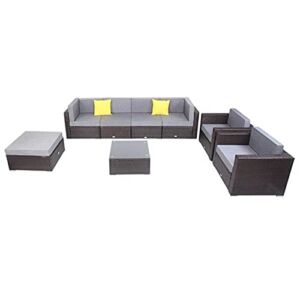 n/a PE Wicker Rattan Corner Sofa Set Patio Furniture Set in Stock for The Outdoors and Patio