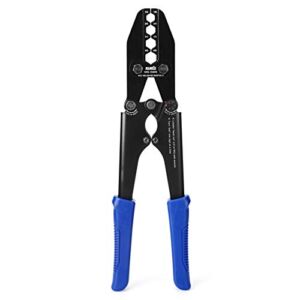 IWISS Battery Cable Lug Terminal Crimping Tool, for 1/0, 2/0, 3/0, 4/0 Gauge, Battery Cable End, Heavy Duty Lug, Copper Wire Lug Crimper