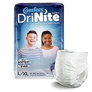 Comfees DriNite Youth Pants- Large/x-Large, 52 Count