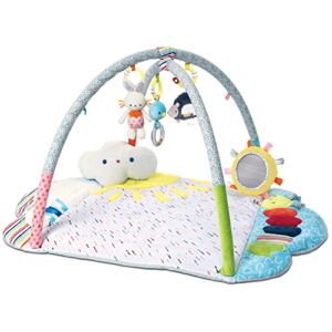 Baby GUND Tinkle Crinkle & Friends Arch Activity Gym Playmat Sensory Stimulating Plush 8-Piece Set, White