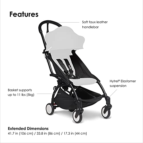 BABYZEN YOYO2 Stroller Frame, Black – Includes 5-Point Harness, Multi-Position Reclining Backrest, Canopy Extensions, Padded Shoulder Strap & Protective Storage Bag | The Storepaperoomates Retail Market - Fast Affordable Shopping