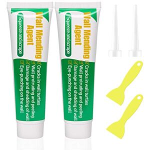 2 Pack Dry Wall Patch Repair Kit, Wall Mending Agent, Drywall Putty for Filling Holes, Safe & Non-toxic Renovation Cream for Quick and Easy Repairing Hole and Crack, 100g