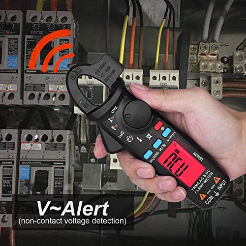 ACM91 Clamp Multimeter Digital AC DC Current Clamp Meter True RMS Auto Range 6000 Counts 100 amp Mini Meter With Temperature Capacitance NCV Measure LoZ Volts | The Storepaperoomates Retail Market - Fast Affordable Shopping