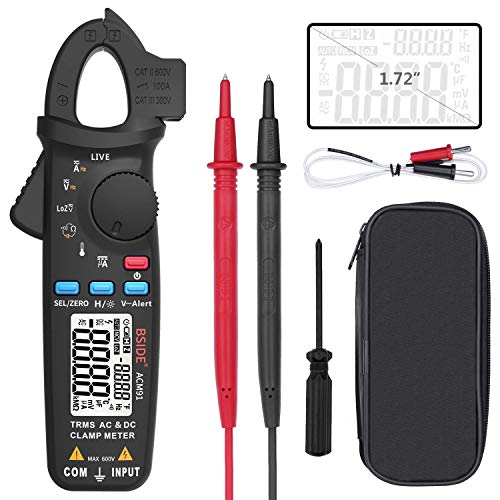 ACM91 Clamp Multimeter Digital AC DC Current Clamp Meter True RMS Auto Range 6000 Counts 100 amp Mini Meter With Temperature Capacitance NCV Measure LoZ Volts | The Storepaperoomates Retail Market - Fast Affordable Shopping
