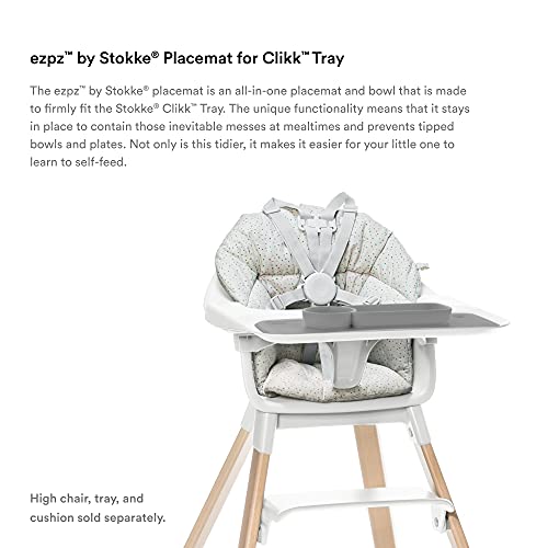 ezpz by Stokke Placemat for Clikk Tray, Soft Mint – Perfectly Fits Stokke Clikk High Chair Tray – Helps Prevent Messy Mealtimes – Durable, Convenient, Dishwasher & Microwave Safe – 100% Silicone | The Storepaperoomates Retail Market - Fast Affordable Shopping