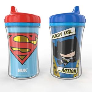 NUK Insulated Hard Spout Sippy Cup, Justice League, 9 oz, 2-Pack