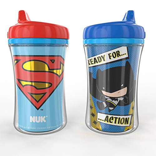 NUK Insulated Hard Spout Sippy Cup, Justice League, 9 oz, 2-Pack | The Storepaperoomates Retail Market - Fast Affordable Shopping