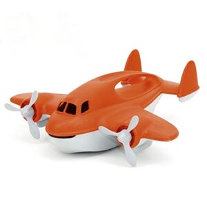 Green Toys Fire Plane – Pretend Play, Motor Skills, Kids Bath Toy Vehicle. No BPA, phthalates, PVC. Dishwasher Safe, Recycled Plastic, Made in USA.
