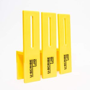 U-Scribe Jig 16mm (5/8″) Set of 3 -Scribe Like a Pro, Mark Perfect Scribe lines on, Fillers, Panels, Toe Kicks and more, Perfect For Carpenters, Cabinet installers and DIY