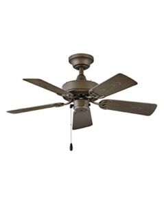 Hinkley Cabana 36″ Outdoor Ceiling Fan, Metallic Matte Bronze