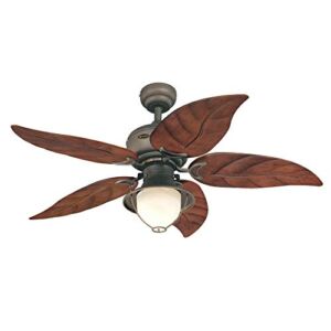 Westinghouse Lighting 7236200 Oasis Indoor/Outdoor Ceiling Fan with Light, 48 Inch, Oil Rubbed Bronze