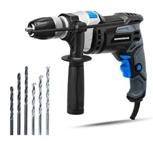 Hammerhead 7.5-Amp 1/2 Inch Variable Speed Hammer Drill with 6pcs Bit – HAHD075