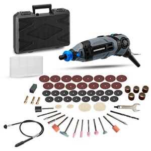 Hammerhead 1.2-Amp Rotary Tool with 62 Accessory Attachments and Carrying Case – HART012