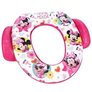Disney Minnie Mouse”Busy Little Helper” Soft Potty Seat and Potty Training Seat – Soft Cushion, Baby Potty Training, Safe, Easy to Clean
