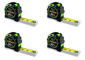 Komelon 7130 Monster Maggrip 30′ Measuring Tape with Magnetic End – 4 Pack