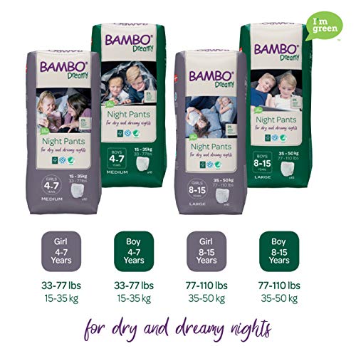 Bambo Nature Eco-Friendly Dreamy Night Pants, Boys 4-7 years, 60 Count (6 Packs of 10) | The Storepaperoomates Retail Market - Fast Affordable Shopping