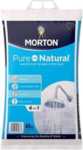 Morton Pure & Natural Salt – 4 in 1 Water Softening Crystals – Soft Water Softener Salt – 40 Pounds