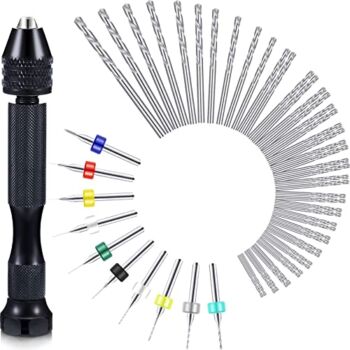 57 Pieces Hand Drill Bits Set, Pin Vise Hand Drill, 46 Pieces Micro Twist Drill Bits and 10 Pieces PCB Mini Drill Bits for Resin Polymer Clay Craft DIY Jewelry (0.1-1mm, Random Color PCB Drill) | The Storepaperoomates Retail Market - Fast Affordable Shopping