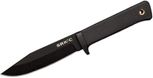 Cold Steel SRK-C Survival Rescue Fixed Blade Knife with Secure-Ex Sheath – Standard Issue Knife of the Navy Seals, Great for Tactical, Outdoors, Hunting and Survival Applications, SK-5 Steel, Compact