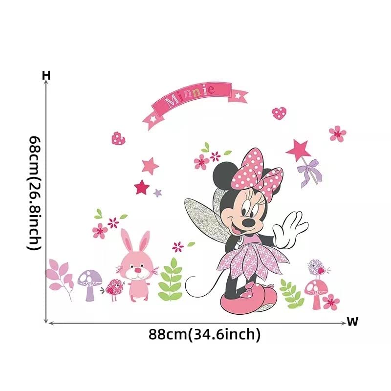 Minnie Mouse Wall Stickers Vinyl Decals Kids Girls Nursery Baby Room Decor | The Storepaperoomates Retail Market - Fast Affordable Shopping