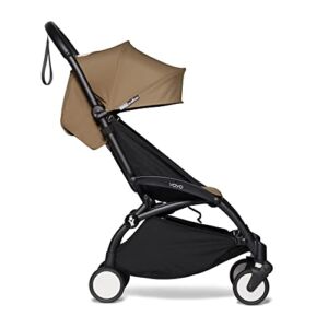 BABYZEN YOYO2 Stroller – Lightweight & Compact – Includes Black Frame, Toffee Seat Cushion + Matching Canopy – Suitable for Children Up to 48.5 Lbs
