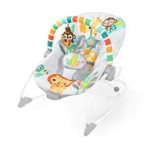Safari Blast Infant to Toddler Rocker Seat with Soothing Vibrations Ages Newborn +, Multi