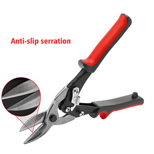Aviation Snip – Straight Cut Tin Snips Cutting Metal Shears with Forged Tooth-Ripple Blade Cutting Steel Tool for Steel Aluminum Leather Copper | The Storepaperoomates Retail Market - Fast Affordable Shopping