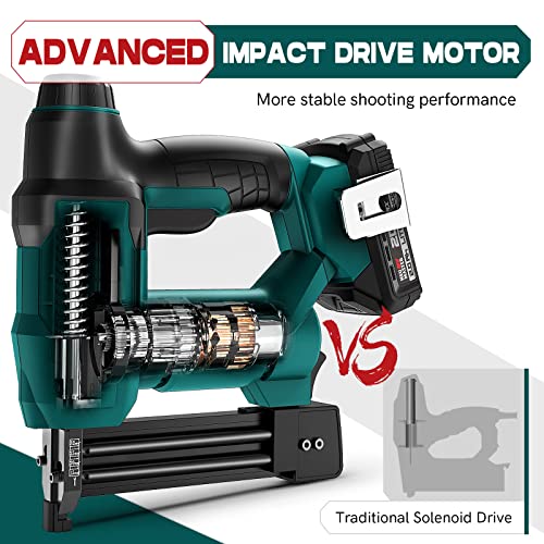 Cordless Brad Nailer, NEU MASTER NTC0023 Rechargeable Nail Gun/Staple Gun for Upholstery, Carpentry and Woodworking Projects, Including 20V Max. 2.0Ah Li-ion Battery and Charger | The Storepaperoomates Retail Market - Fast Affordable Shopping