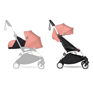 BABYZEN YOYO2 Stroller & 0+ Newborn Pack – Includes White Frame, Ginger 6+ Color Pack & Ginger 0+ Newborn Pack – Suitable for Children Up to 48.5 Pounds