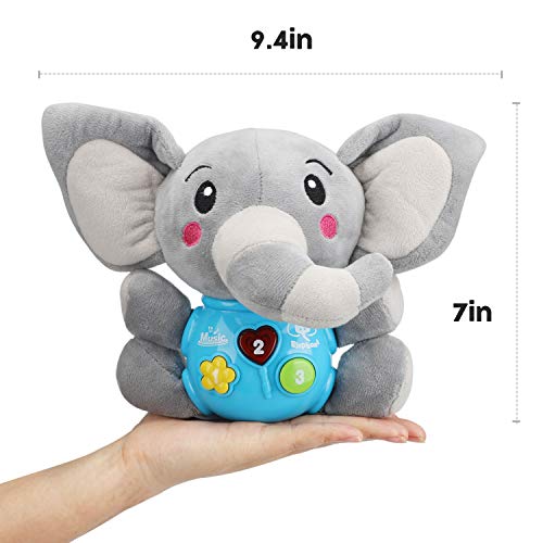 STEAM Life Baby Toys 0 3 6 12 Months – Plush Elephant Infant Toys – Newborn Baby Musical Toys for Baby 6 to 12 Months – Light Up Baby Toys for Boys Girls Toddlers – Baby Gifts for 0 3 6 9 12 Month | The Storepaperoomates Retail Market - Fast Affordable Shopping